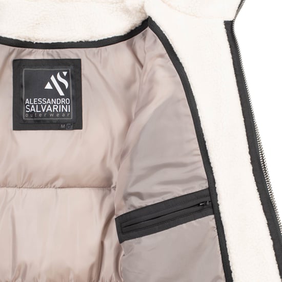 Alessandro Salvarini Heren Winter Gewatteerde Jas AS-457 – 2in1 Met Uitneembare Teddyfleece & Dubbele Capuchon - Image 6
