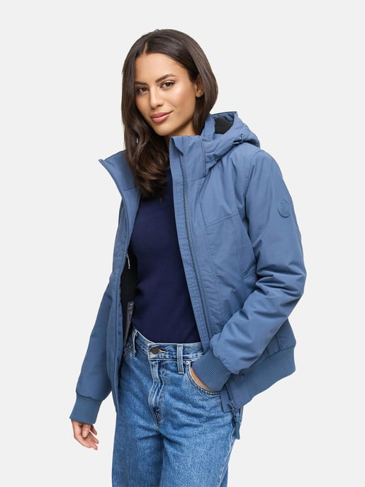 Marikoo dames winterjas Mooni 16 in bomberstijl met capuchon - Image 6