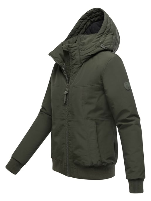 Marikoo dames winterjas Mooni 16 in bomberstijl met capuchon - Image 2