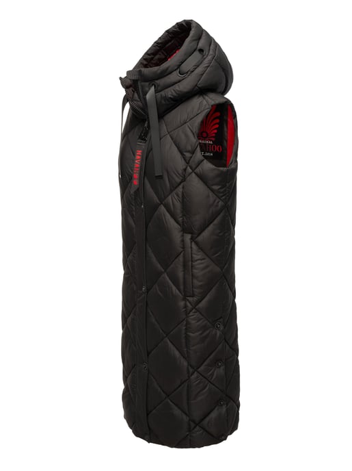 Navahoo lange dames bodywarmer Schnuckel – Modern & Met Capuchon - Image 3
