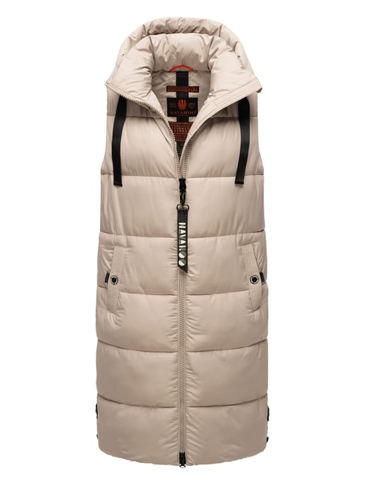 Navahoo dames lange bodywarmer Schnuffelchen – Warm & Stijlvol met Capuchon - Image 2
