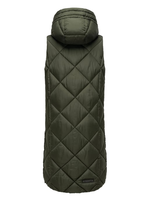 Navahoo lange dames bodywarmer Schnuckel – Modern & Met Capuchon - Image 4