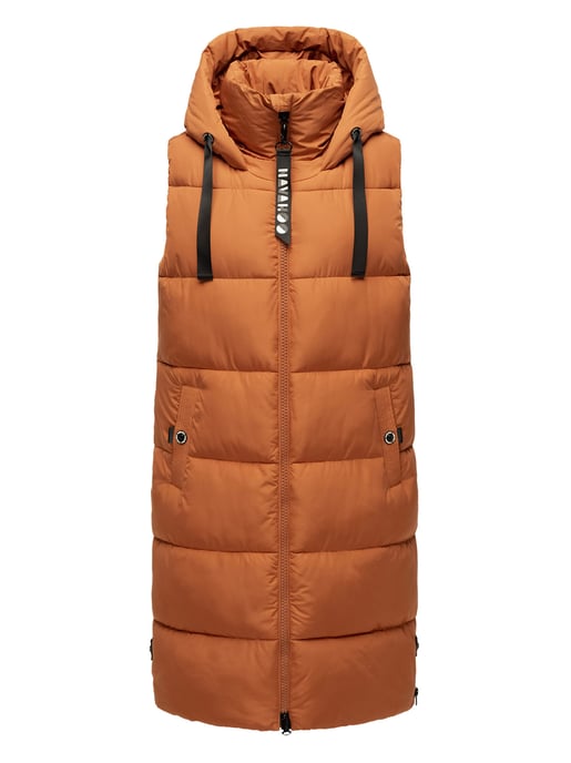 Navahoo dames lange bodywarmer Schnuffelchen – Warm & Stijlvol met Capuchon - Image 1