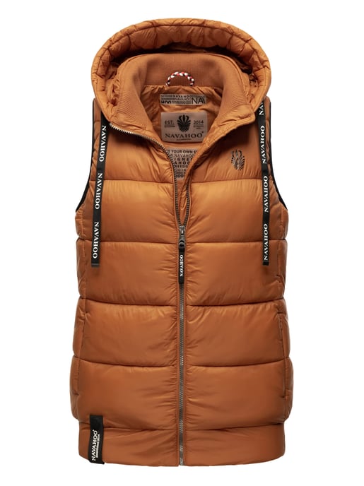 Navahoo Dames Gewatteerde Bodywarmer Kassidy – Licht & Modern met Capuchon - Image 1