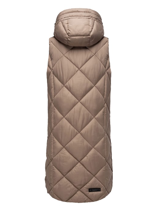 Navahoo lange dames bodywarmer Schnuckel – Modern & Met Capuchon - Image 4