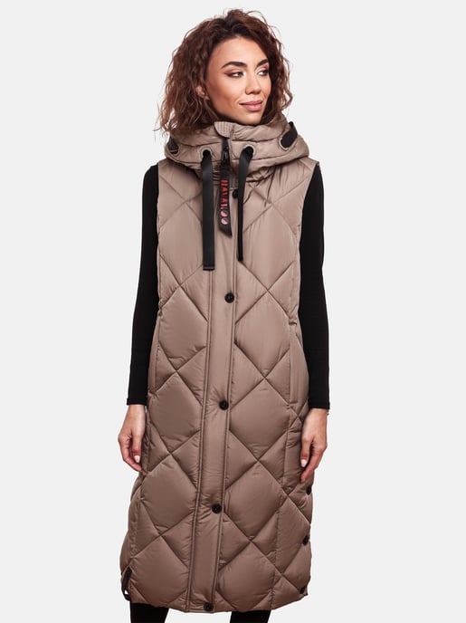 Navahoo lange dames bodywarmer Schnuckel – Modern & Met Capuchon - Image 6