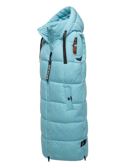Navahoo dames lange bodywarmer Schnuffelchen – Warm & Stijlvol met Capuchon - Image 2