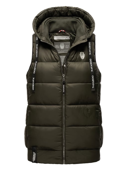 Navahoo Dames Gewatteerde Bodywarmer Kassidy – Licht & Modern met Capuchon - Image 1