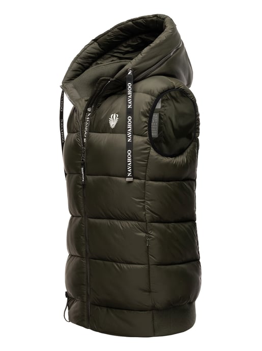 Navahoo Dames Gewatteerde Bodywarmer Kassidy – Licht & Modern met Capuchon - Image 3