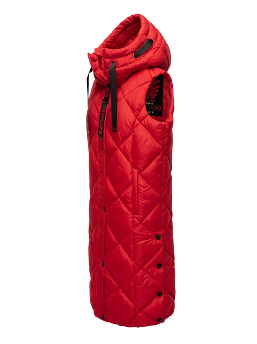 Navahoo lange dames bodywarmer Schnuckel – Modern & Met Capuchon - Image 3