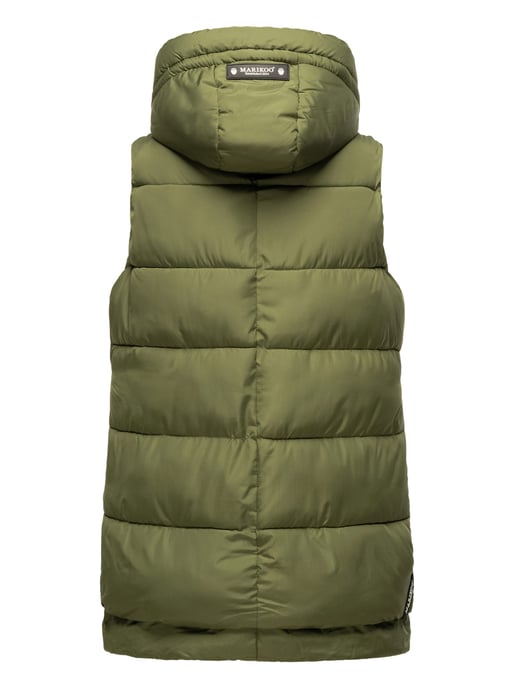 Marikoo dames gewatteerd vest – Zarinaa, licht met afneembare capuchon - Image 4