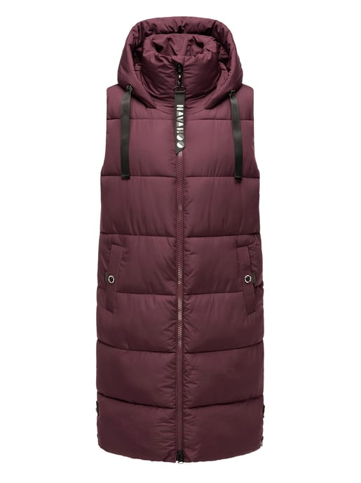 Navahoo dames lange bodywarmer Schnuffelchen – Warm & Stijlvol met Capuchon - Image 1