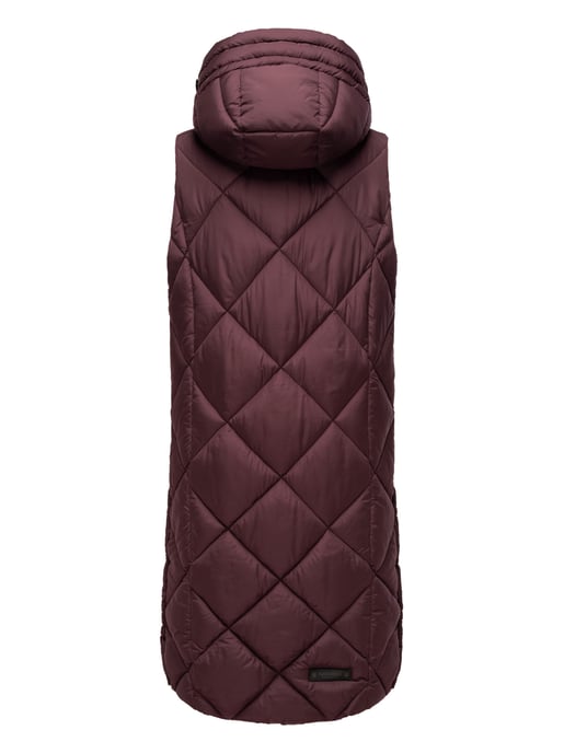 Navahoo lange dames bodywarmer Schnuckel – Modern & Met Capuchon - Image 4