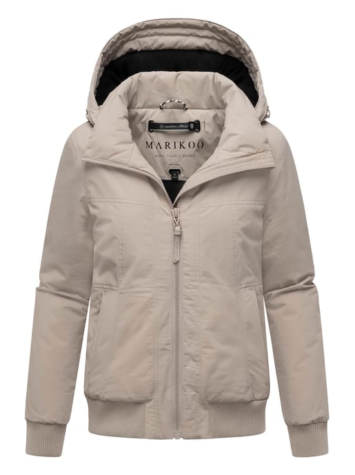 Marikoo dames winterjas Mooni 16 in bomberstijl met capuchon - Image 1