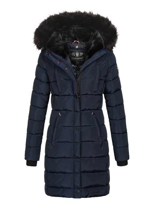 Navahoo dames lange winterjas Lotusblüte Princess – Warm & Elegant - Image 1