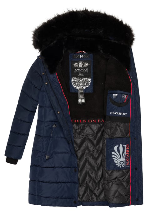 Navahoo dames lange winterjas Lotusblüte Princess – Warm & Elegant - Image 5