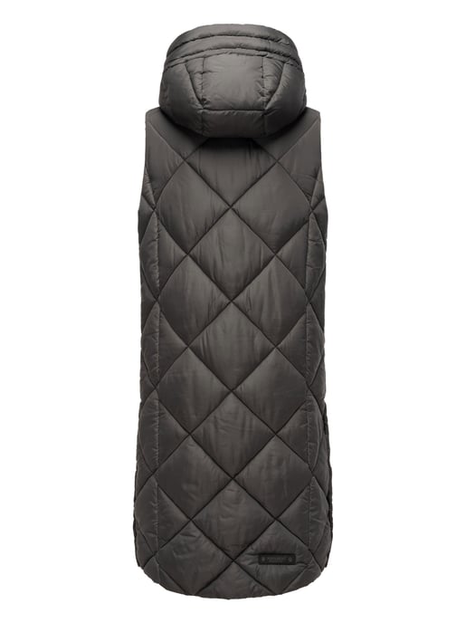 Navahoo lange dames bodywarmer Schnuckel – Modern & Met Capuchon - Image 4