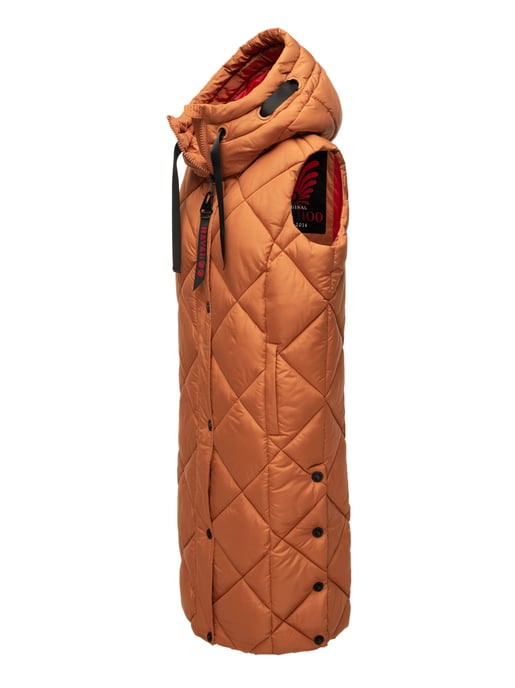 Navahoo lange dames bodywarmer Schnuckel – Modern & Met Capuchon - Image 3