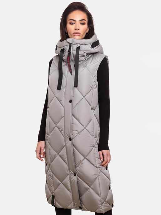 Navahoo lange dames bodywarmer Schnuckel – Modern & Met Capuchon - Image 6