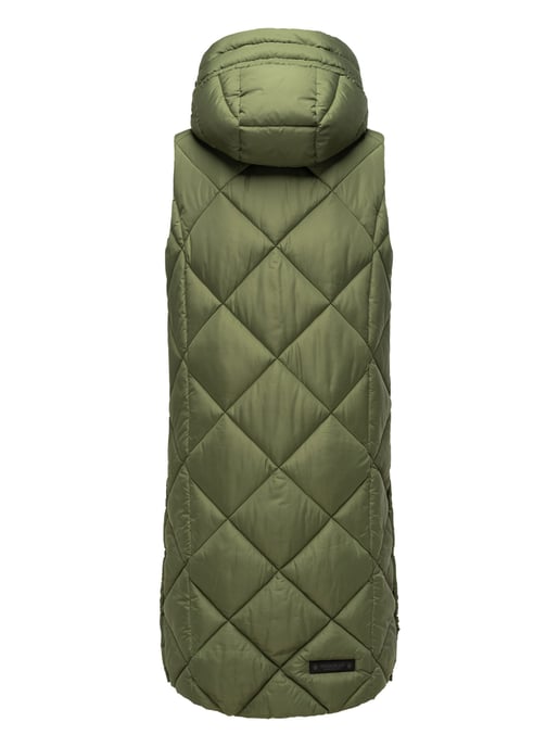 Navahoo lange dames bodywarmer Schnuckel – Modern & Met Capuchon - Image 4
