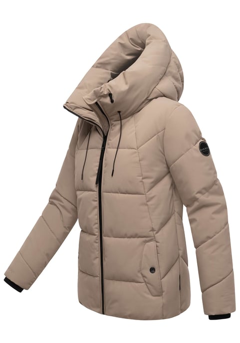Marikoo dames gewatteerde winterjas Kuscheltatze XVI met capuchon - Image 2