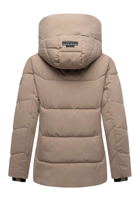 Marikoo dames gewatteerde winterjas Kuscheltatze XVI met capuchon - Image 3