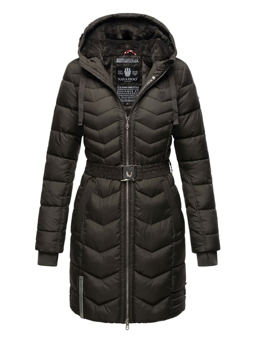 Navahoo Alpenveilchen dames winter gewatteerde jas – Warm, lang & stijlvol - Image 1