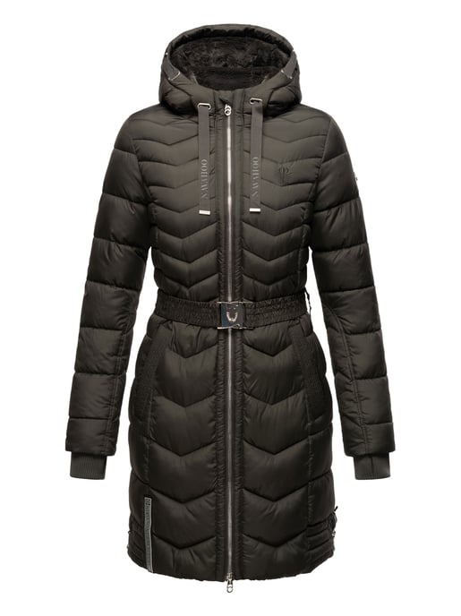 Navahoo Alpenveilchen dames winter gewatteerde jas – Warm, lang & stijlvol - Image 2