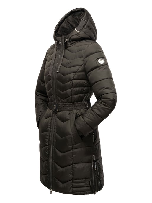 Navahoo Alpenveilchen dames winter gewatteerde jas – Warm, lang & stijlvol - Image 4