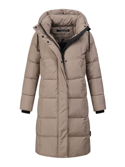 Marikoo dames lange gewatteerde winterjas Tabiaa XVI met capuchon & fleece - Image 1
