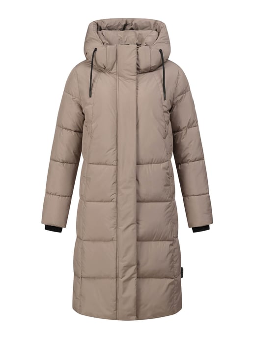 Marikoo dames lange gewatteerde winterjas Tabiaa XVI met capuchon & fleece - Image 2