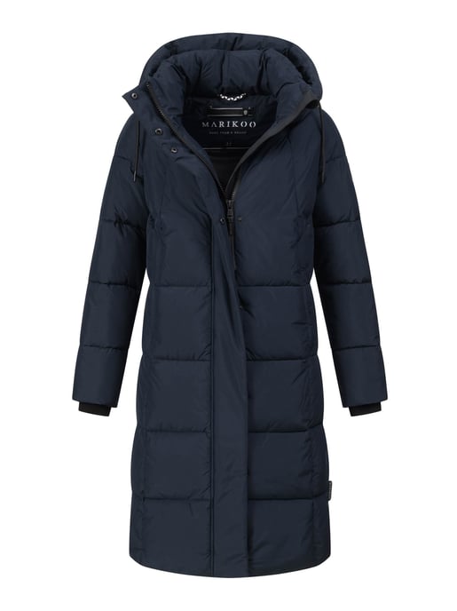Marikoo dames lange gewatteerde winterjas Tabiaa XVI met capuchon & fleece - Image 1