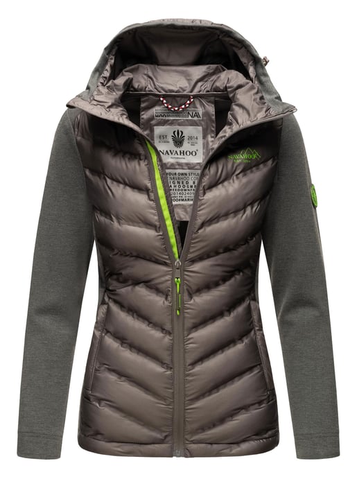 Navahoo Dames Gewatteerde Jas Nimm mich mit – Getailleerd, Stijlvol & Comfortabel met Capuchon - Image 1