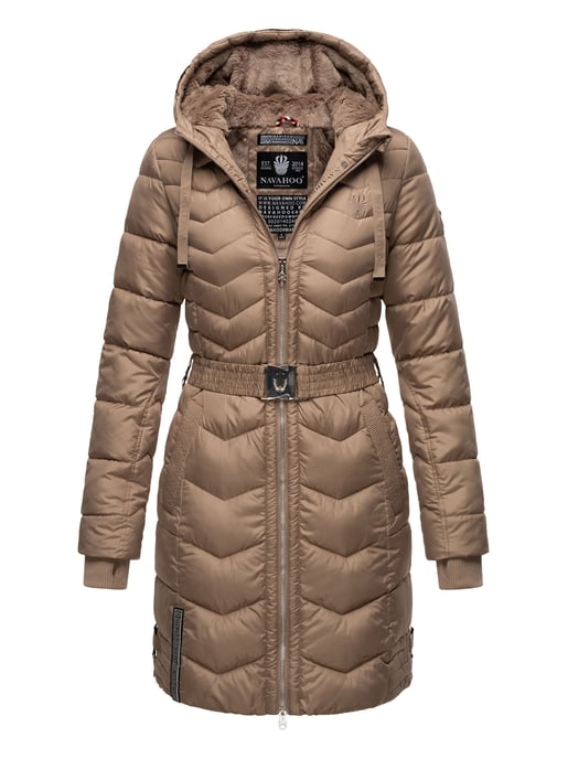 Navahoo Alpenveilchen dames winter gewatteerde jas – Warm, lang & stijlvol - Image 1