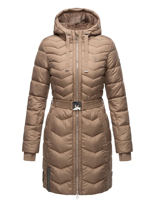 Navahoo Alpenveilchen dames winter gewatteerde jas – Warm, lang & stijlvol - Image 2