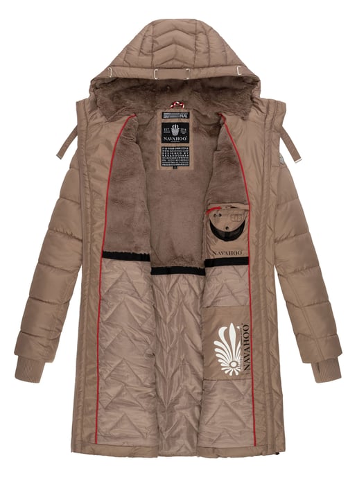 Navahoo Alpenveilchen dames winter gewatteerde jas – Warm, lang & stijlvol - Image 6