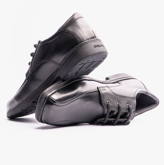 Geox Federico H Jongens Leren Schoolschoenen Zwart - Image 2