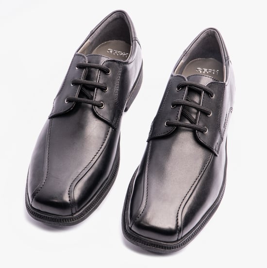 Geox Federico H Jongens Leren Schoolschoenen Zwart - Image 4