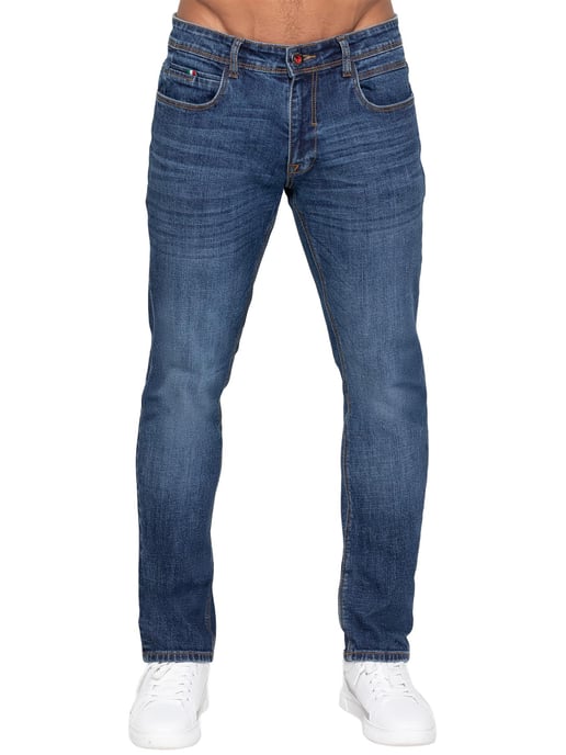 Enzo Milano | Heren stretch tapered jeans - Image 1