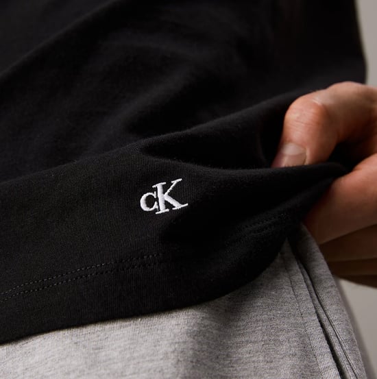 Calvin Klein 100% Katoen 3-Pack Heren T-shirts Zwart/grijs Heather/wit - Image 4