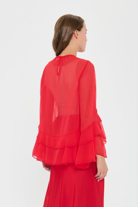 Blouse met lange mouwen MazelleSZ Blouse met lange mouwen Loose fit - Image 3