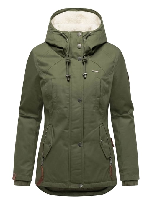 Marikoo dames winterjas met teddyfleece voering & capuchon - Image 2