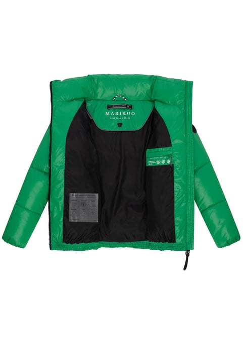 Marikoo dames winterjas Hazalee in puffer-stijl met glanzende look - Image 4