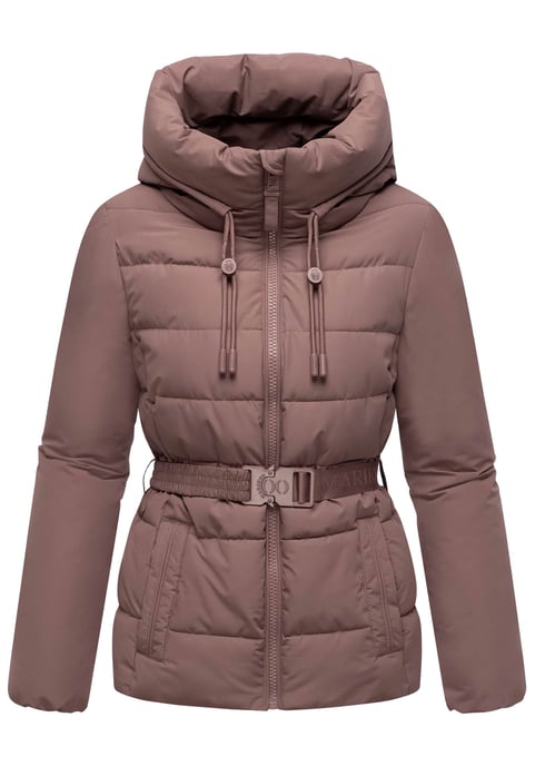 Marikoo dames winterjas Himee met tailleceintuur & magneetzakken - Image 1
