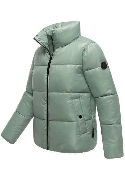 Marikoo dames winterjas Hazalee in puffer-stijl met glanzende look - Image 2