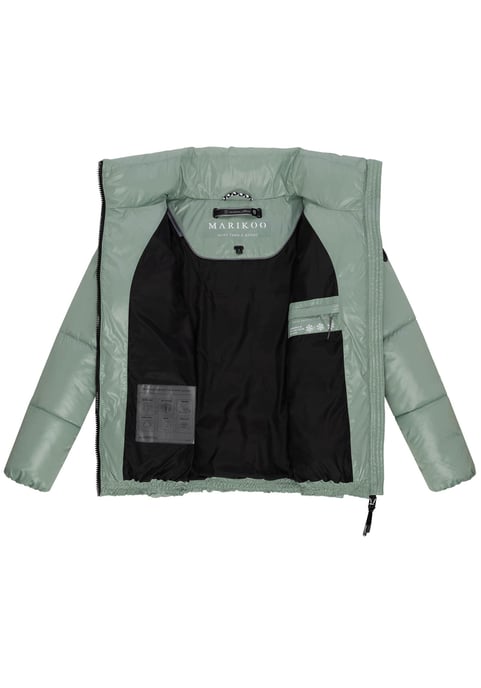 Marikoo dames winterjas Hazalee in puffer-stijl met glanzende look - Image 4