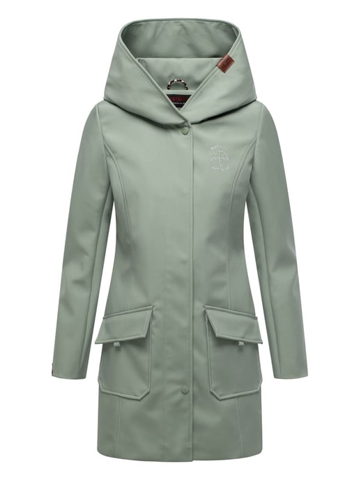 Marikoo dames softshelljas – Mayleen, waterafstotend met capuchon - Image 2