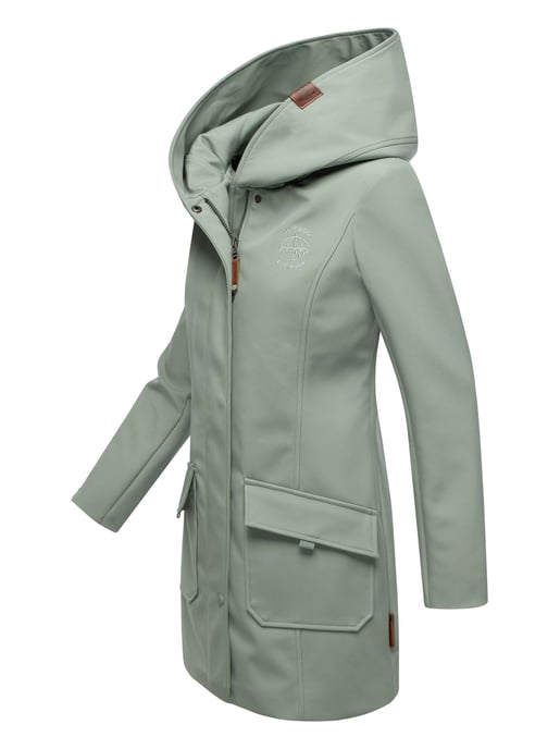 Marikoo dames softshelljas – Mayleen, waterafstotend met capuchon - Image 3