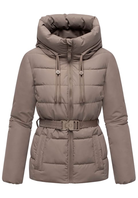 Marikoo dames winterjas Himee met tailleceintuur & magneetzakken - Image 1