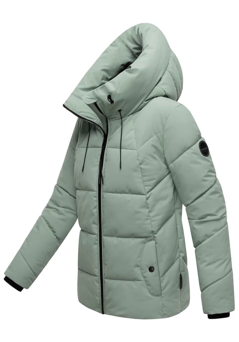 Marikoo dames gewatteerde winterjas Kuscheltatze XVI met capuchon - Image 2